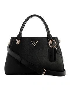 Noelle Luxury Satchel Bag in Black