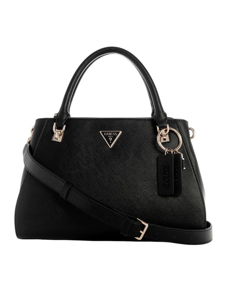 Noelle Luxury Satchel Bag in Black image 1
