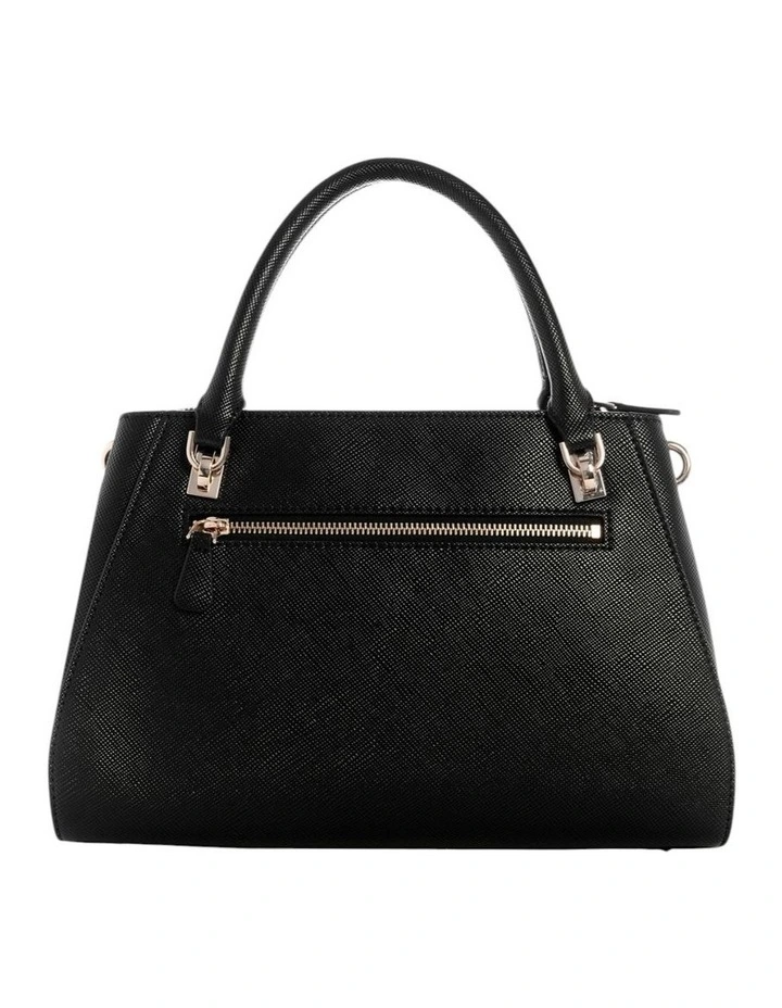 Noelle Luxury Satchel Bag in Black image 4