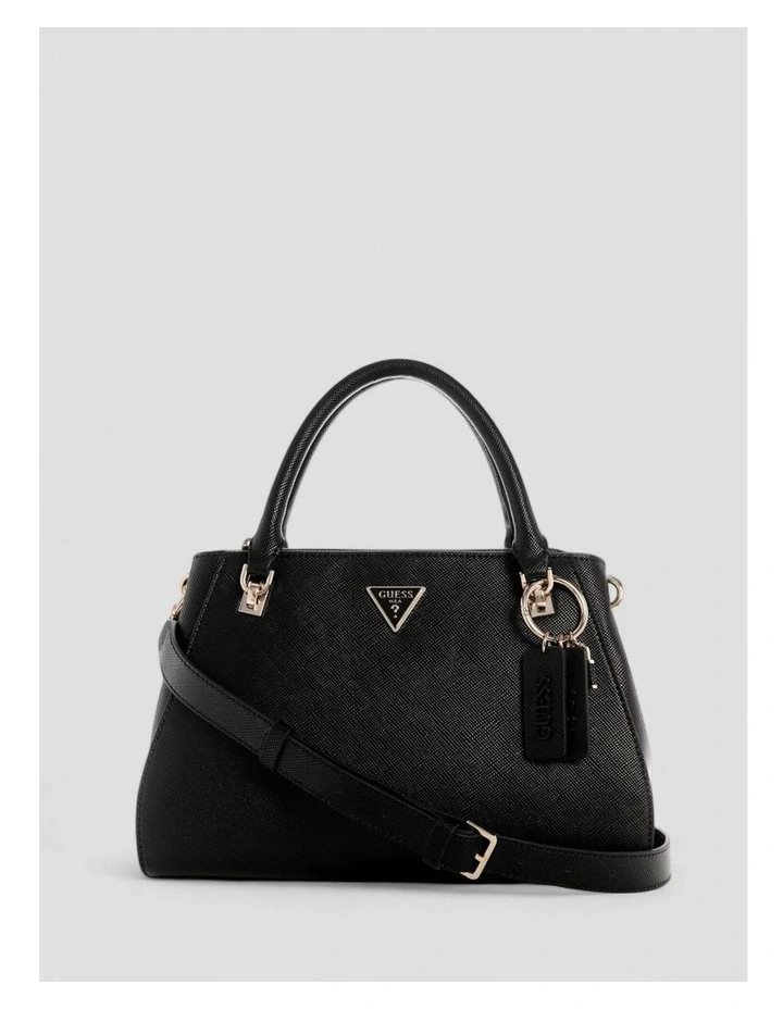 Noelle Luxury Satchel Bag in Black image 5