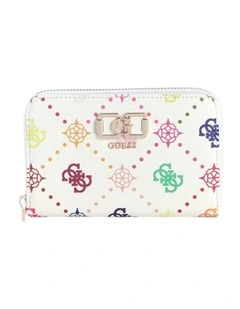 Emelie Medium Zip Around Wallet in Multi Logo
