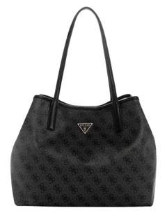 Victtoria 2-in-1 Tote Bag in Coal Logo