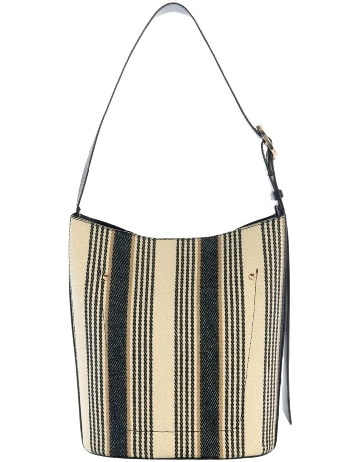 Nicolette Large Bucket Shoulder Bag in Navy Multi image 7