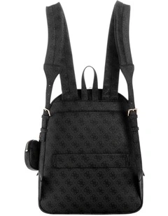 Power Play Large Backpack in Black Logo