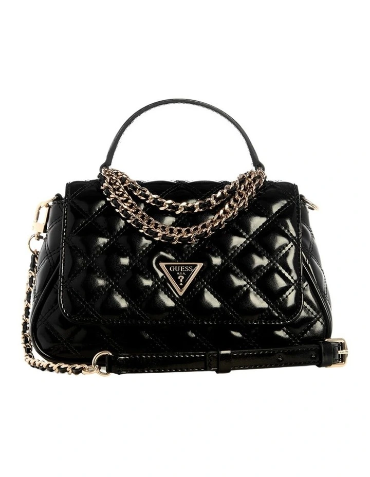 Giully Top Handle Crossbody Flap Bag in Black image 1