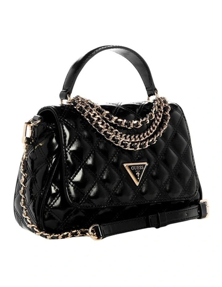 Giully Top Handle Crossbody Flap Bag in Black image 2
