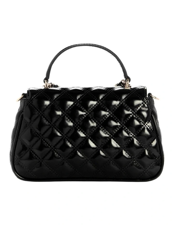 Giully Top Handle Crossbody Flap Bag in Black image 4