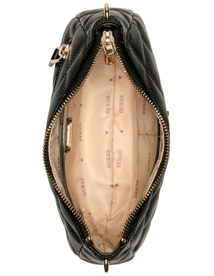 Tamsin Top Zip Shoulder Bag in Black image 4