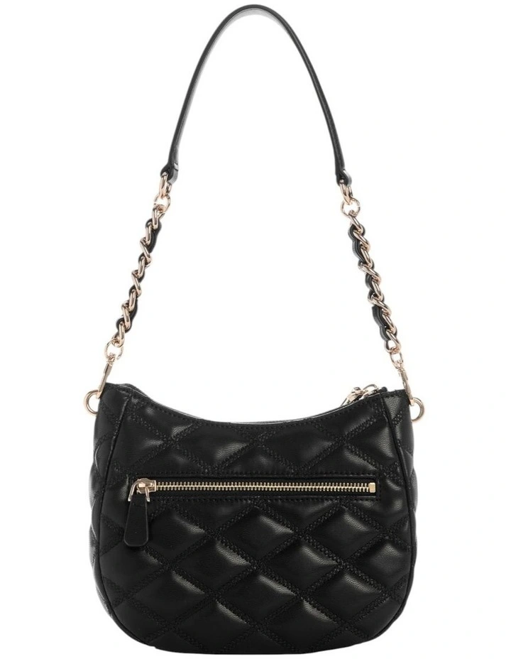 Tamsin Top Zip Shoulder Bag in Black image 5