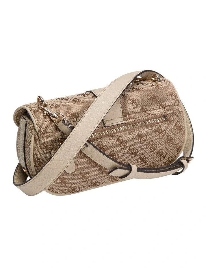 Jessa Flap Crossbody Bag in Latte Logo image 3
