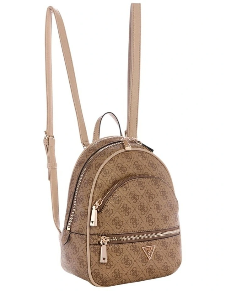 Manhattan Backpack in Brown Logo image 2