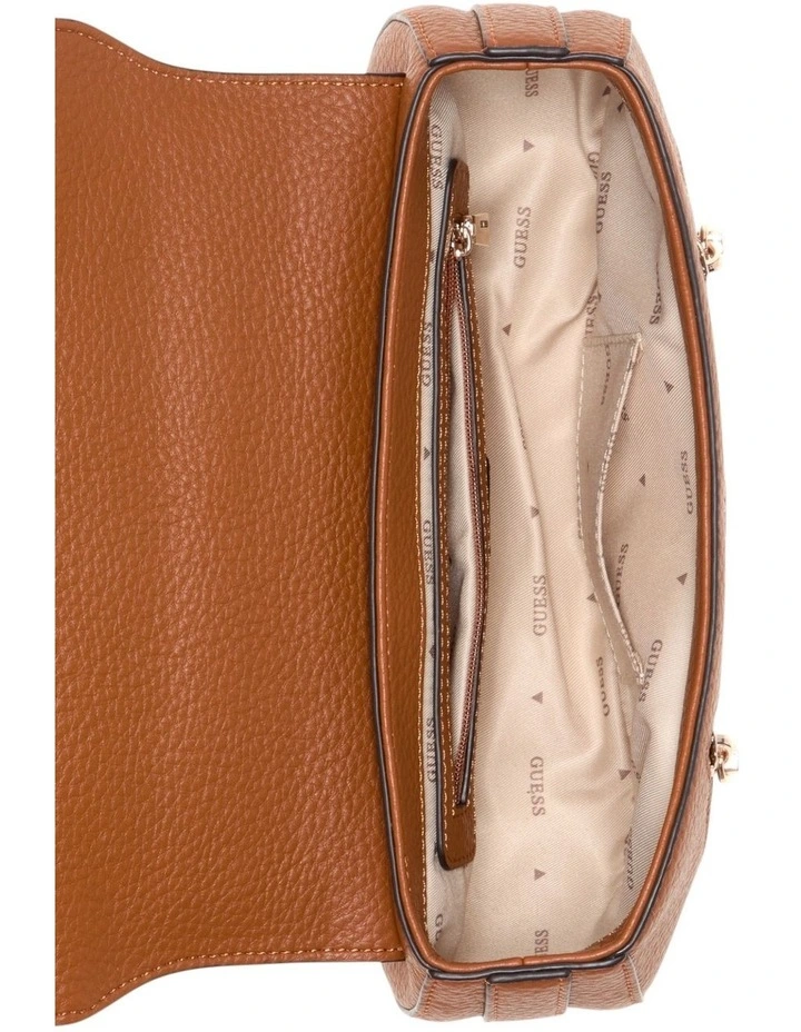 Jessa Flap Crossbody Bag in Caramel image 4