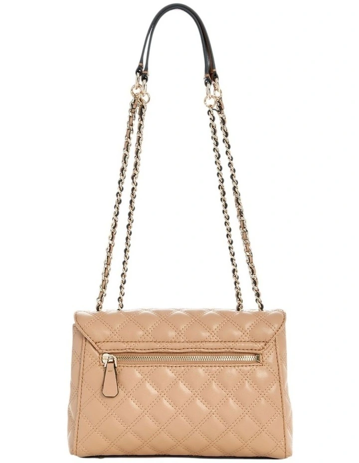 Giully Convertible Crossbody Flap Bag in Beige image 3