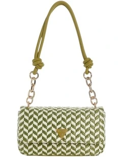 Tessi Flap Shoulder Bag in Olive Multi