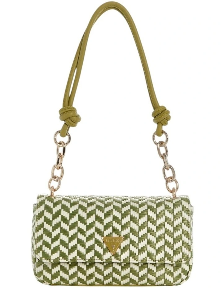 Tessi Flap Shoulder Bag in Olive Multi image 1