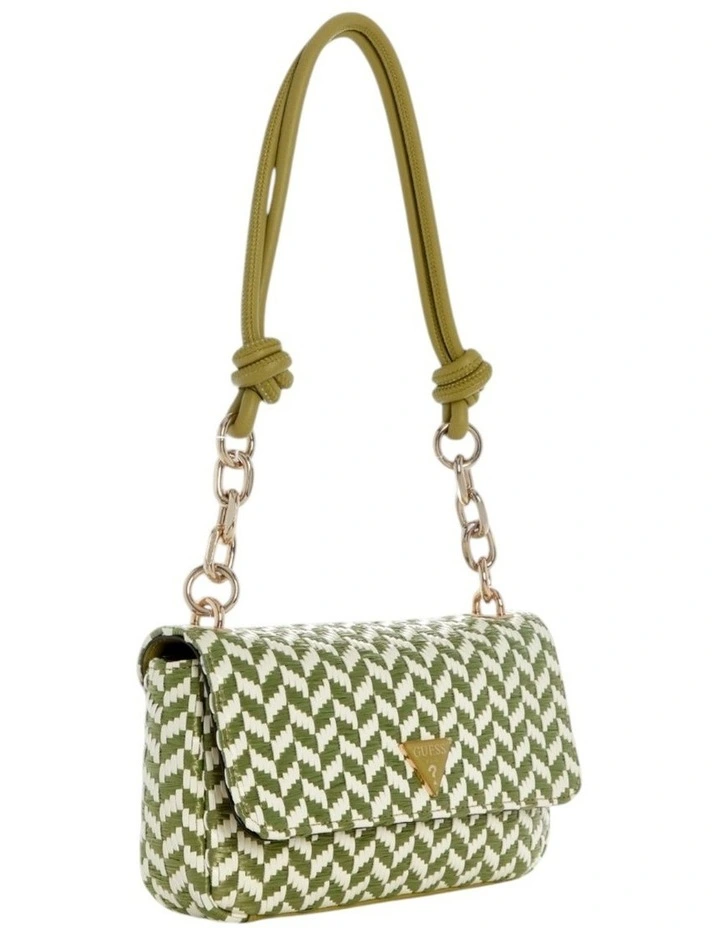 Tessi Flap Shoulder Bag in Olive Multi image 2