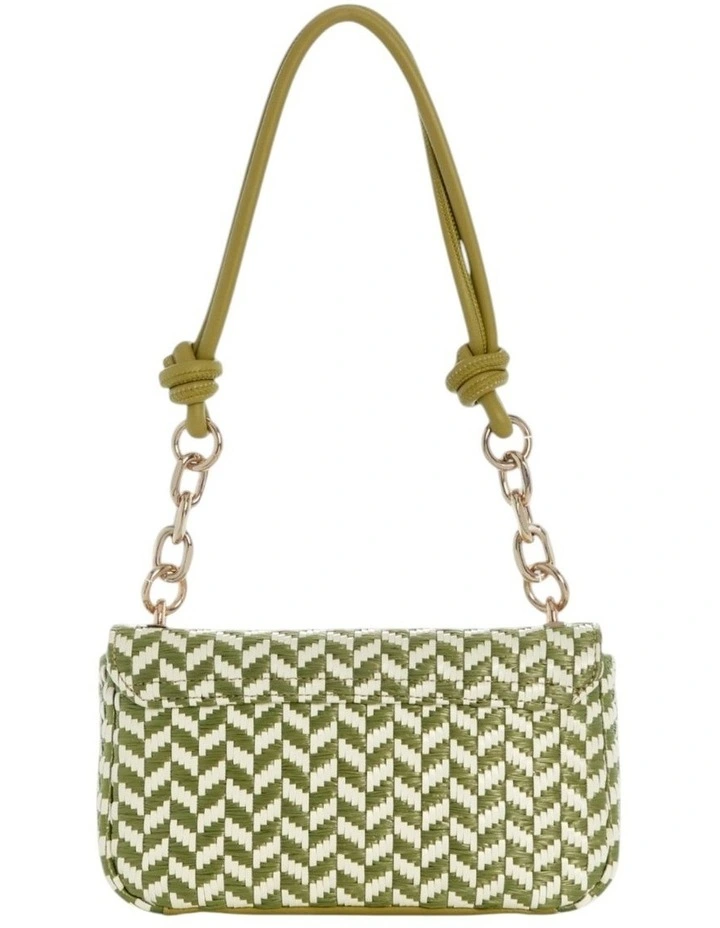 Tessi Flap Shoulder Bag in Olive Multi image 3