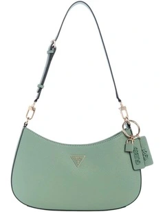 Noelle Top Zip Shoulder Bag in Light Sage