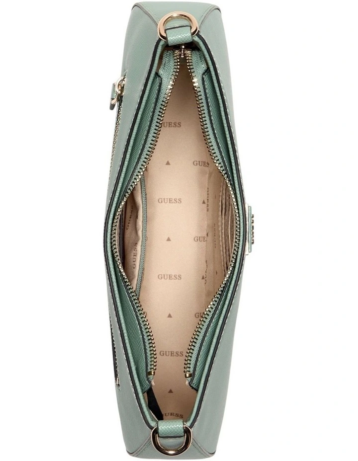 Noelle Top Zip Shoulder Bag in Light Sage image 4