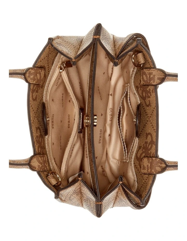 Lorelei Mini Satchel Bag in Latte Logo image 4