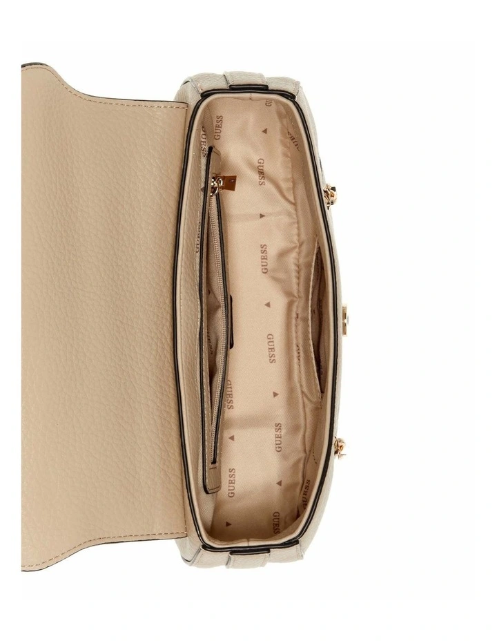 Jessa Flap Crossbody Bag in Taupe image 3