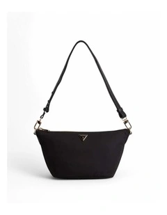 Mauve Convertible Hobo in Black