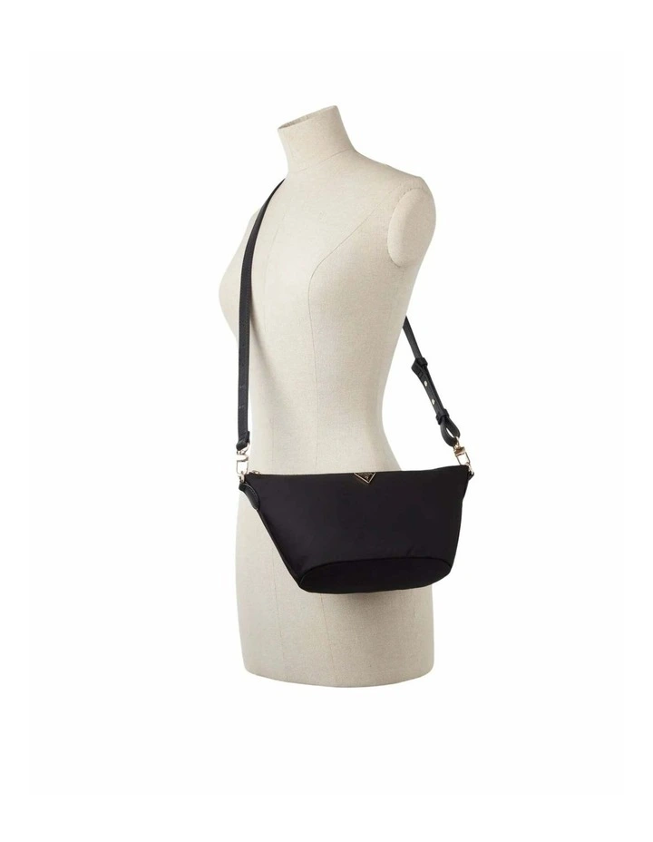 Mauve Convertible Hobo in Black image 5