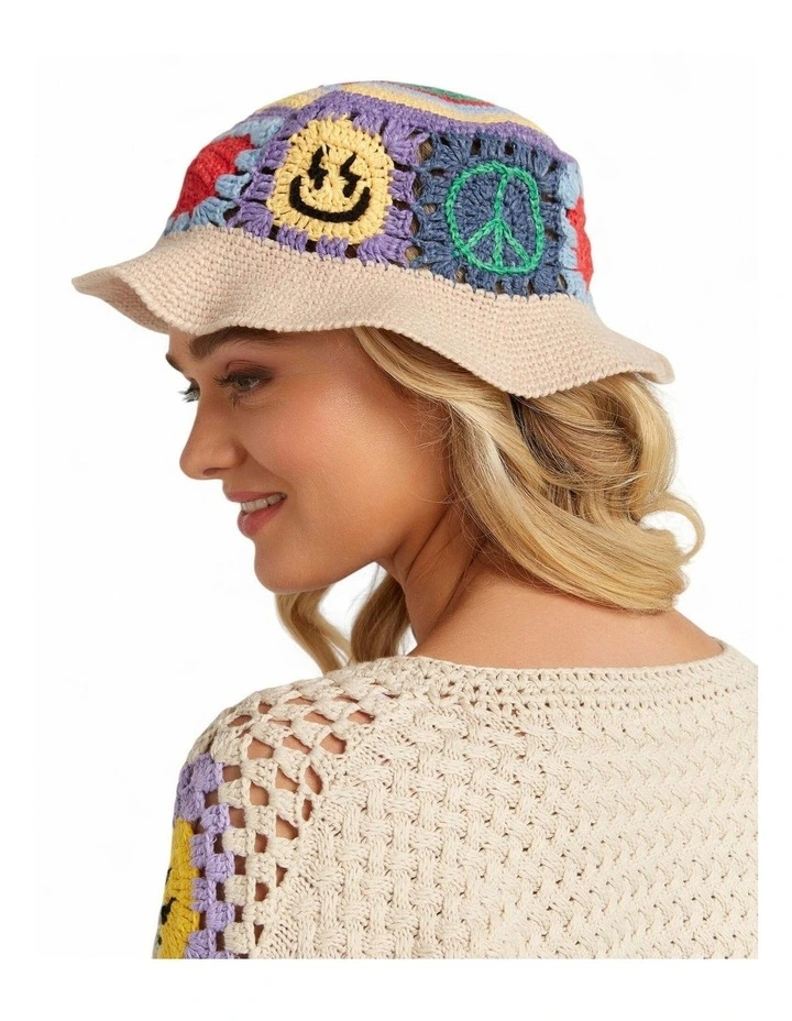 Originals J Balvin Crochet Hat in Multi image 4