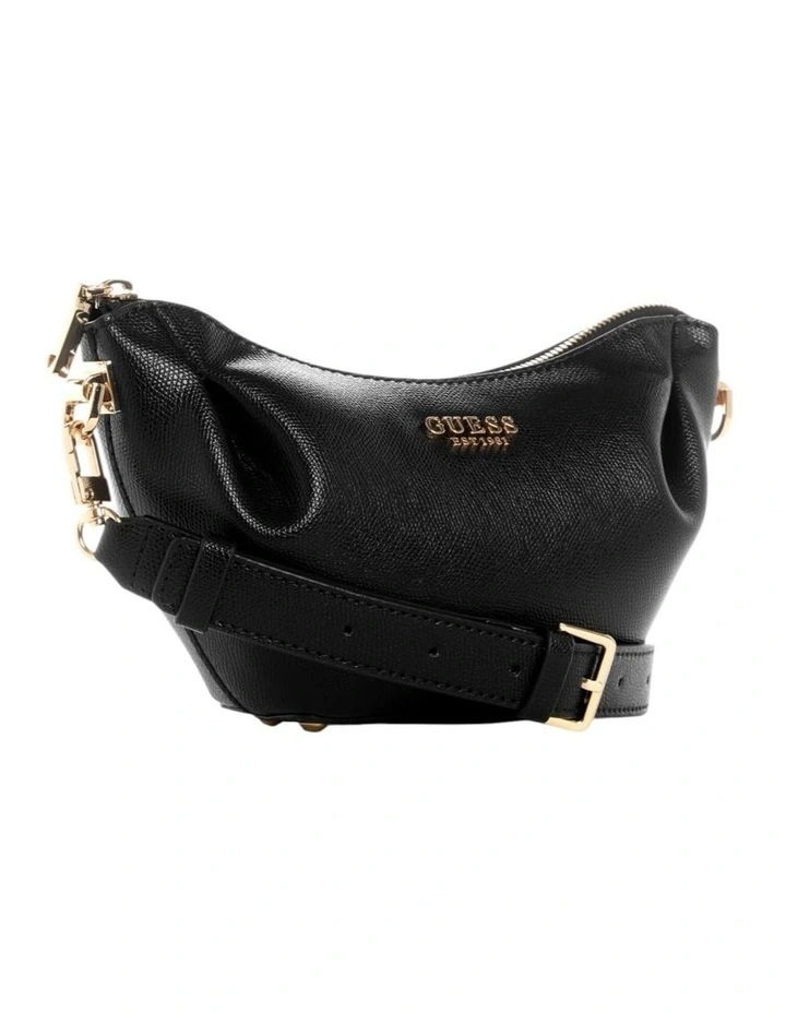 Amorette Top Zip Shoulder Bag in Black image 3