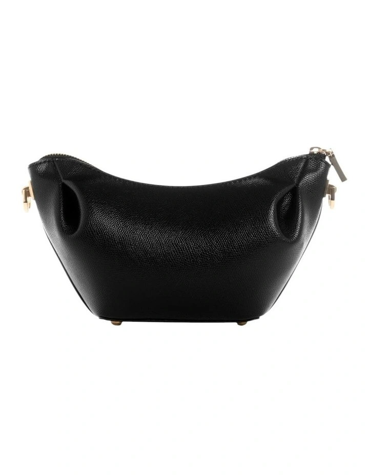 Amorette Top Zip Shoulder Bag in Black image 4