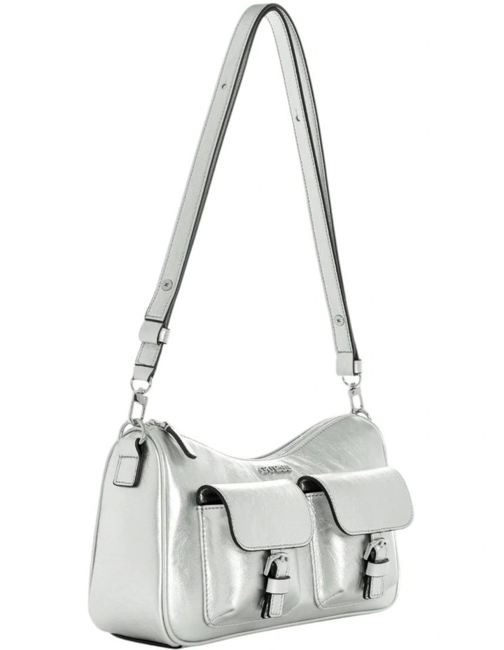 Kassie Convertible Shoulder Bag in Silver image 2