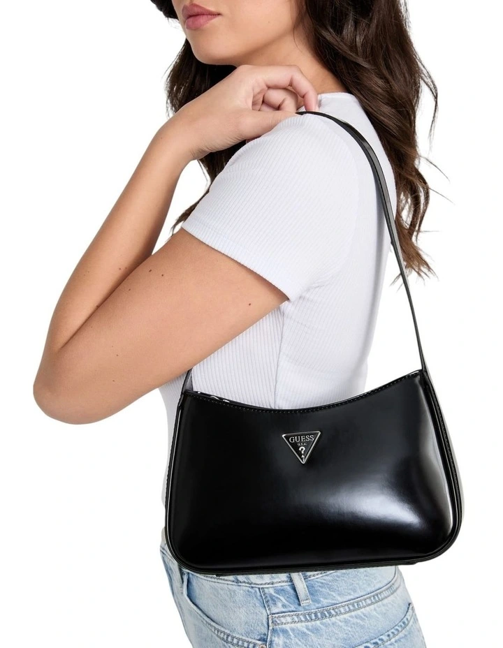 Arnela Top Zip Shoulder Bag in Black image 2
