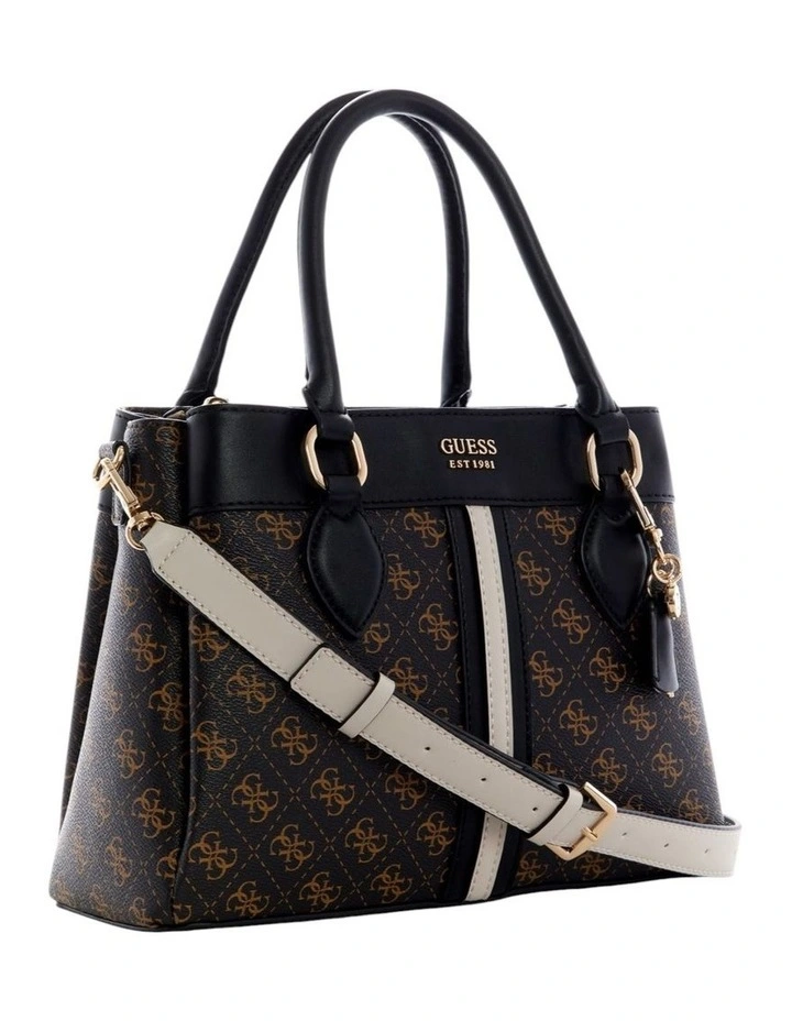 Kasinta III Compartment Satchel Bag in Brown Multi image 2