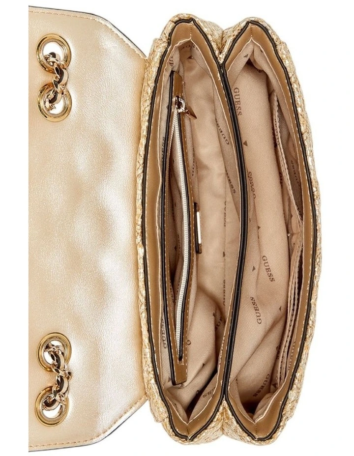 Giully Convertible Crossbody Bag in Gold image 4