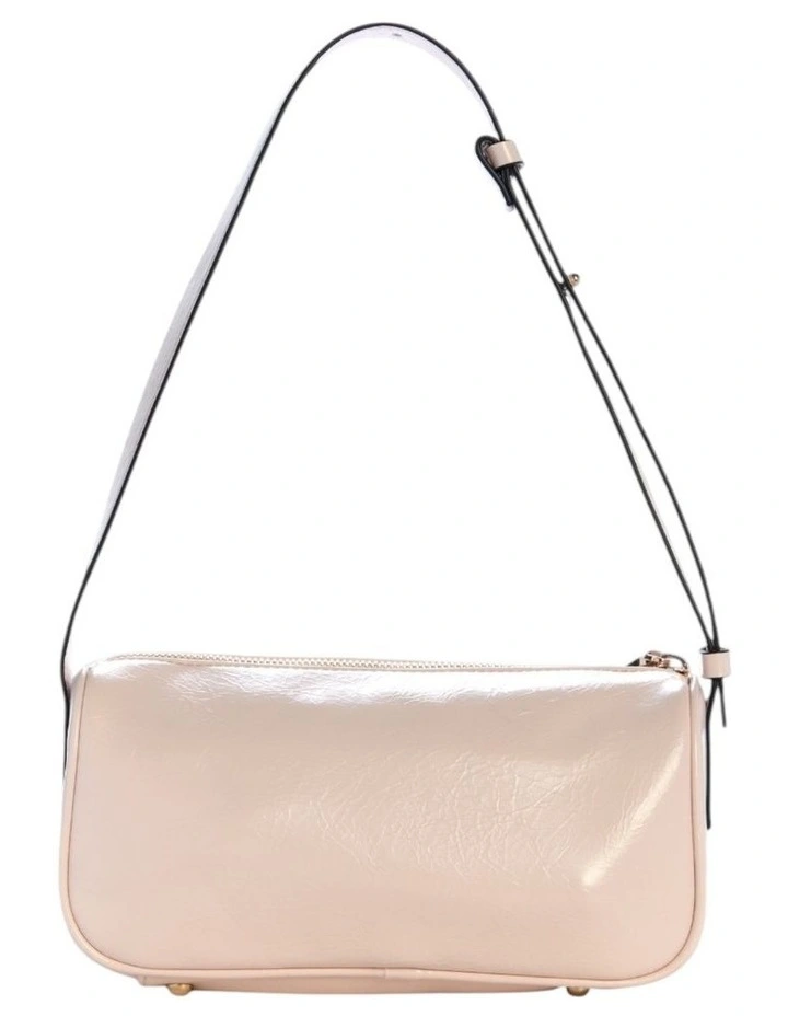 Waldena Small Top Zip Shoulder Bag in Lotus image 3