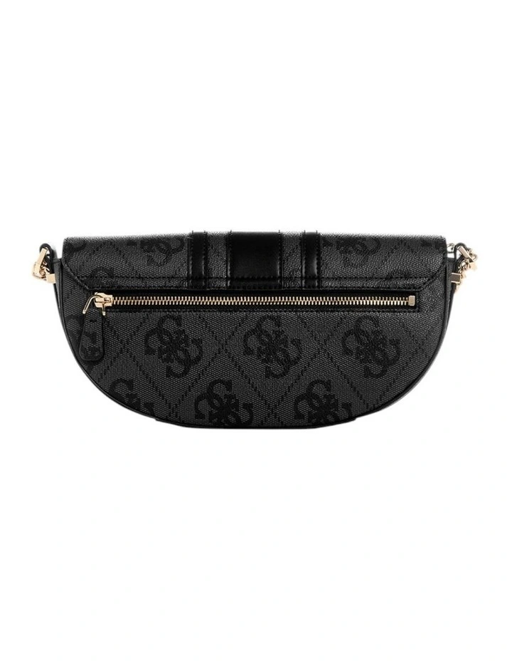 Erenia Convertible Crossbody Flap Bag in Black Logo image 3