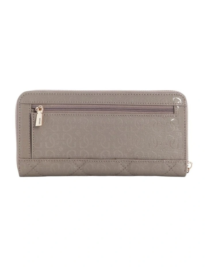 Libby Large Zip Around Wallet in Dark Taupe image 2
