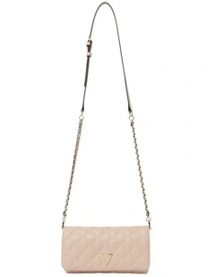 Giully Crossbody Organiser Bag in Light Beige