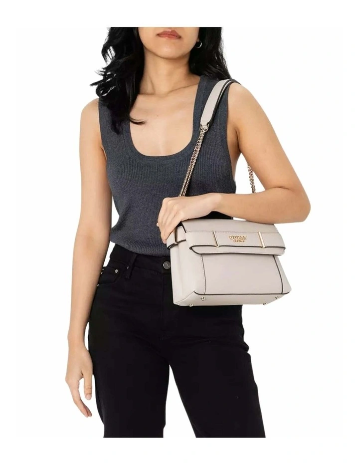 Anadela Convertible Crossbody Flap in Taupe image 5