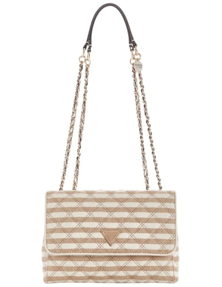Giully II Convertible Crossbody Flap Bag in Taupe Multi image 1