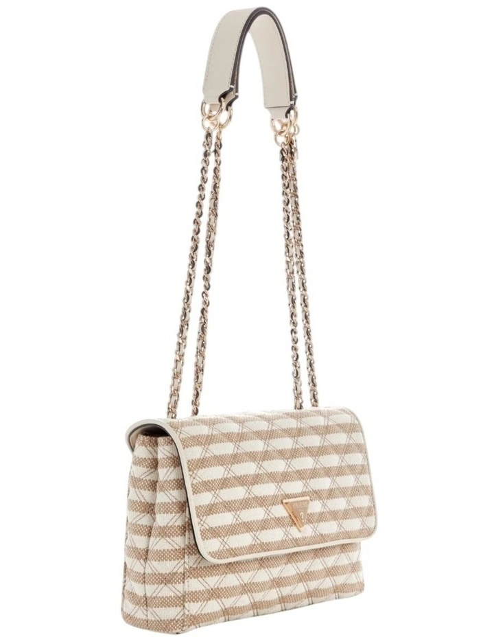 Giully II Convertible Crossbody Flap Bag in Taupe Multi image 2