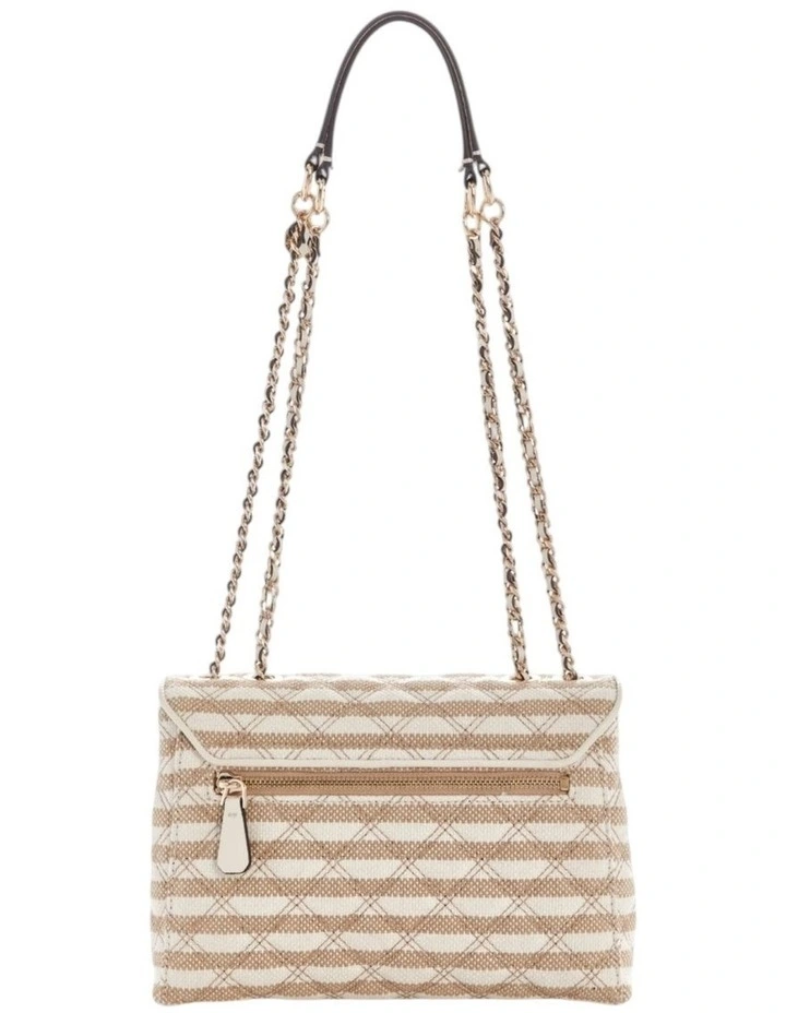 Giully II Convertible Crossbody Flap Bag in Taupe Multi image 3