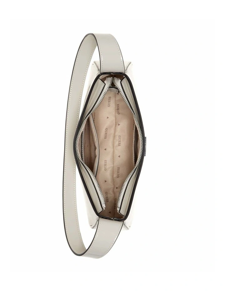Arnela II Top Zip Shoulder Bag in Bone image 3