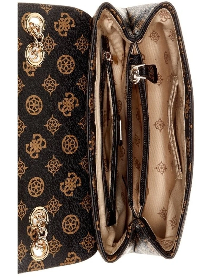 Daryna Crossbody Bag in Mocha Logo image 3