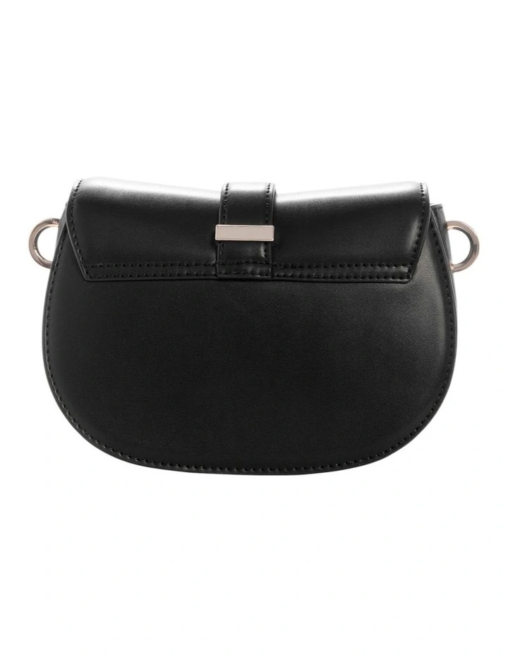 Carrie Mini Flap Crossbody Bag in Black image 5