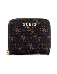 Laurel Small Wallet in Brown Logo