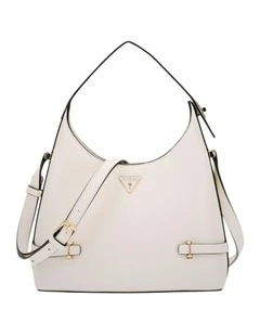 Rosalba Hobo Crossbody Bag in Off White