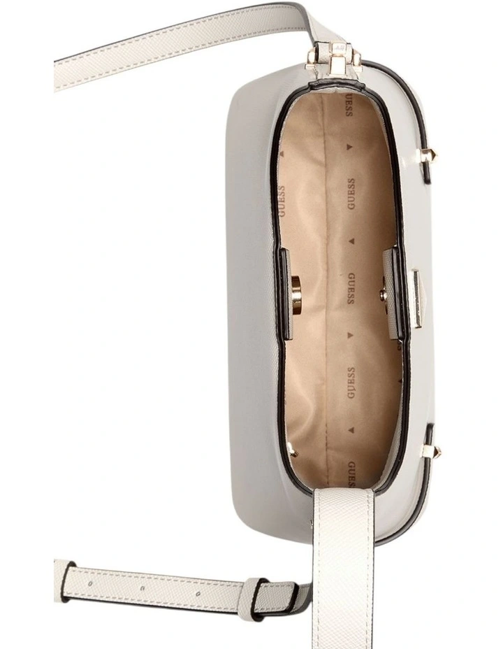Rosalba Hobo Crossbody Bag in Off White image 4