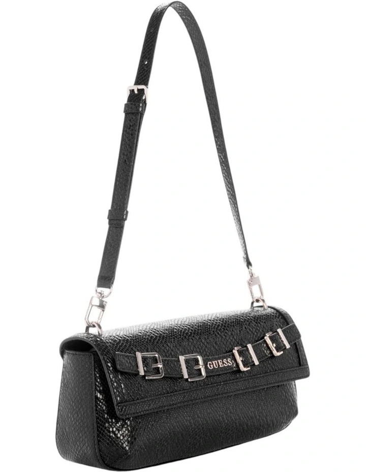 Dovie Flap Shoulder Bag in Black image 2