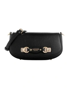 Mimina Flap Crossbody Bag in Black